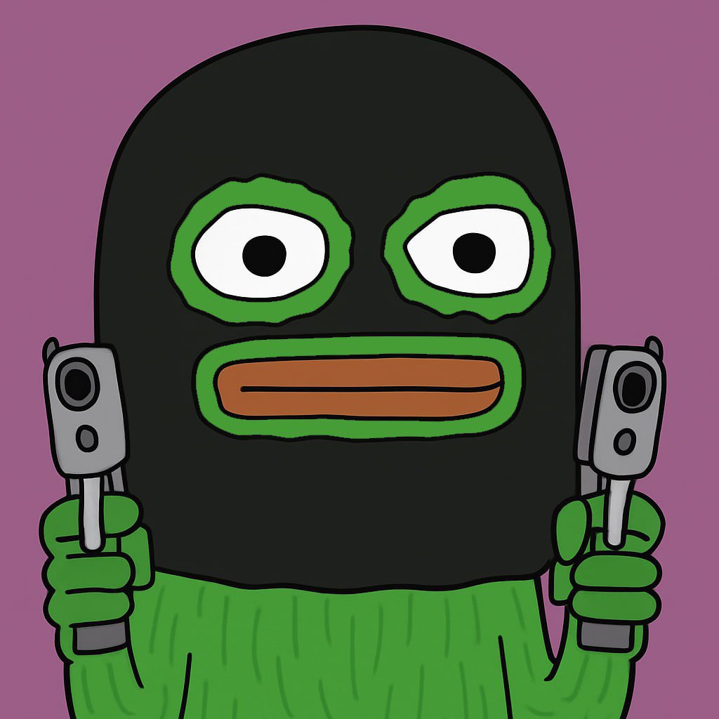 Finger in ski mask